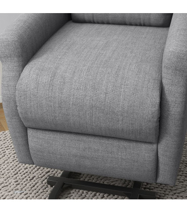 Fabric Grey 72.5L x 94W x 109H cm Power Lift Chair for Elderly Recliner Armchair