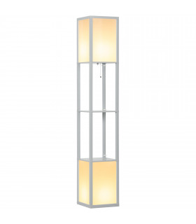 Shelf Floor Lamp Light Grey 42x19x30cm Dual Light Living Room Bedroom