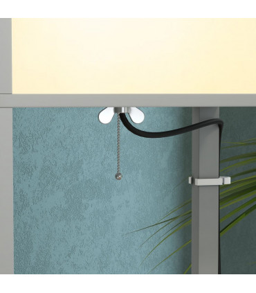 Shelf Floor Lamp Light Grey 42x19x30cm Dual Light Living Room Bedroom