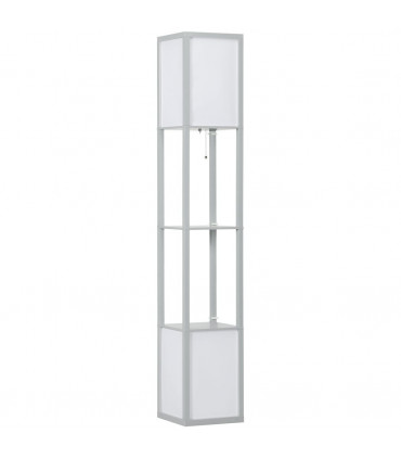 Shelf Floor Lamp Light Grey 42x19x30cm Dual Light Living Room Bedroom