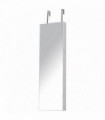 Hanging Mirrored Jewel Storage Cabinet Organiser Lockable w/6 LED White