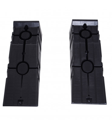 Car Lifting Ramps Plastic Black 66L x 66W x 58Hcm Heavy Duty 2.5 Ton