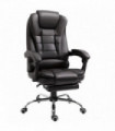 Office Chair PU Leather Brown High Back Executive Reclining Computer Chair