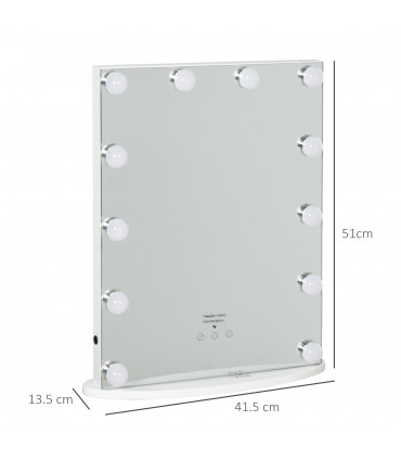 Hollywood Makeup Mirror with Led Light Dimmer Cosmetic Beauty Stage