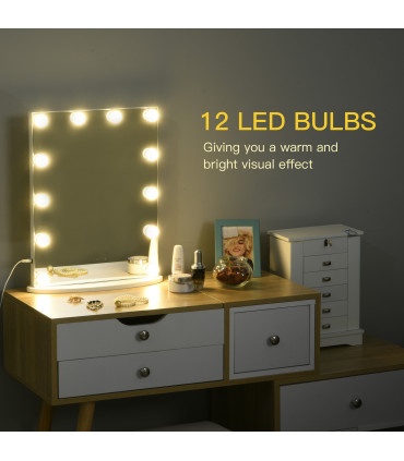 Hollywood Makeup Mirror with Led Light Dimmer Cosmetic Beauty Stage