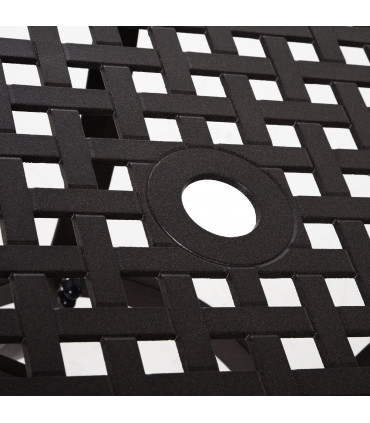 Cast Aluminium 4-Seater Outdoor Garden Table & Chair Set