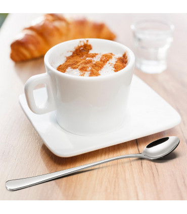 4PC Long Handle Stainless Steel Latte Spoon Flatware Tableware Set