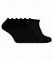 6 Pairs Bamboo Ankle Socks (4-7 UK / Black)