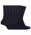 6 Pairs Children's School Socks (9-12 UK / Navy)