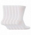 6 Pairs Children's School Socks (9-12 UK / White)