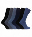 6 Pairs 100% Cotton Socks (6-11 UK / SE002 BNG)