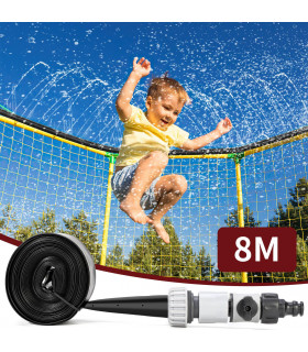 Trampoline Sprinkler 8M/26FT Water Sprayer PE Material Outdoor Waterpark Hose