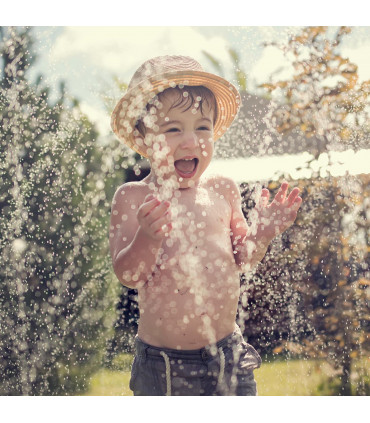 Trampoline Sprinkler 8M/26FT Water Sprayer PE Material Outdoor Waterpark Hose