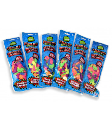 Waterbomb Balloons Aqua 6 Pack Aqua Shot Waterbomb Balloons Kids Outdoor Fun