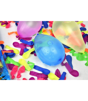 Waterbomb Balloons Aqua Shot 200 Balloons Nozzle Party Bag Fillers Kids Outdoor
