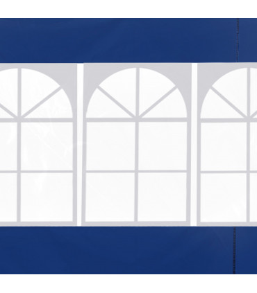 Gazebo Exchangeable Side Panels Blue 3m x 2m UV Proof Material Window Privacy