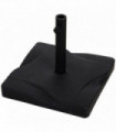 Garden Square Parasol Base Black Cement Outdoor 20kg 30mm 35mm 38mm 50.83cm