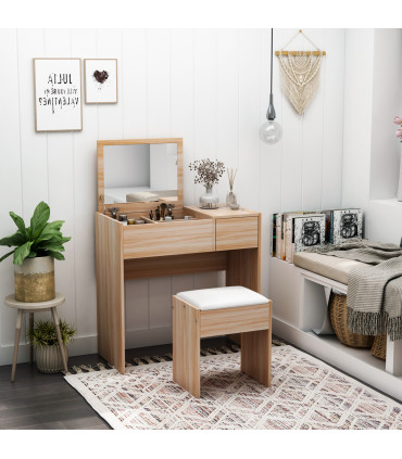 Dressing Table With Padded Stool