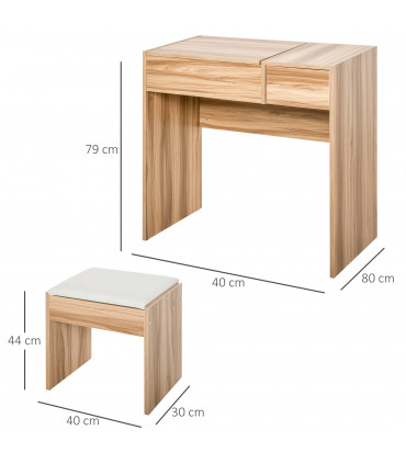 Dressing Table With Padded Stool