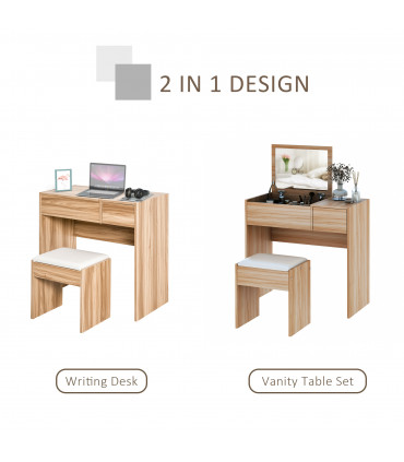 Dressing Table With Padded Stool