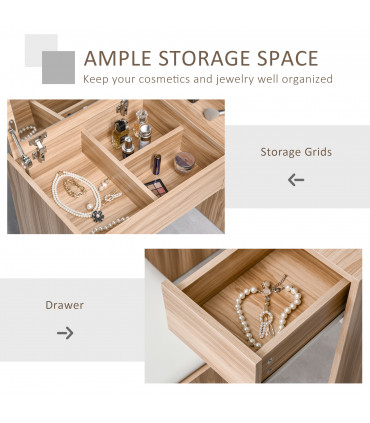 Dressing Table With Padded Stool