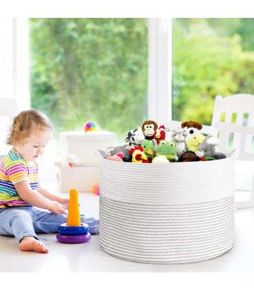 Cotton Rope Laundry Basket