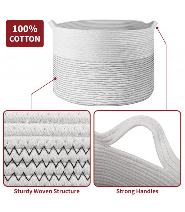 Cotton Rope Laundry Basket