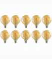 LED Dimmable Bulb 10 Pack E27 Vintage Amber Glass Warm white 2700K 8W 800lm