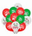 100pcs Christmas Party Balloons Decoration Set 12in Latex Xmas Balloons