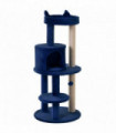 Cat Activity Tree  Deluxe Blue Cat Tree w/ Scratching Posts Ear Perch House