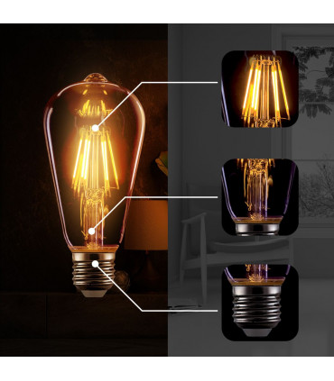 Light Bulb 10Pack E27 LED Edison