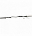 120cm EZ Curl Bar with Spring Clips, Barbell Bar for 5cm Weight Plates, 8kg