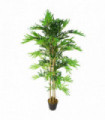 Artificial Bamboo Tree Green 150cm Realistic Natural Bamboo Canes 60x60cm Pot