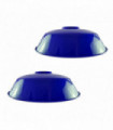 Ceiling Lampshade Metal Navy Blue 36cm Vintage Retro Style 2 Pack Easy Fit