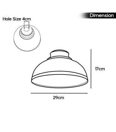 Metal Burgundy 29cm Vintage Curvy Lampshade for Living Room Dining Cafe Bar