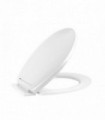 Toilet Seat 2 Pack White Oval Shaped Soft Close Fix Adjustable Hinges