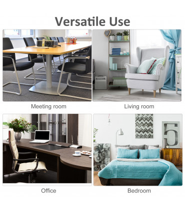 2-Tier Coffee Table Side/End Table Modern Rectangular Design White