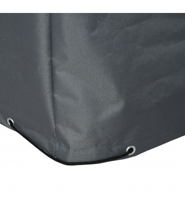 Garden Furniture Cover Water UV Resistant Oxford Fabric Grey 27cm x 205cm