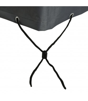 Garden Furniture Cover Water UV Resistant Oxford Fabric Grey 27cm x 205cm