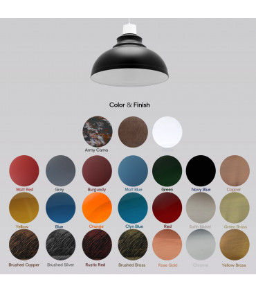 3 Pack Modern Industrial Easy Fit Burgundy Curvy Lamp Shaped Metal Light Shade for Wall Lamp and Table Lamp