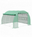 Green Walk-in Tunnel Greenhouse 300L x 304W x 200Hcm Galvanised Steel, PE