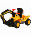 Kids Ride-On Tractor Scooter Yellow 46H x 98L x 30Wcm 3-In-1 Storage Net