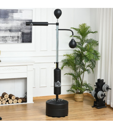 3-in-1 Punching Bag with Stand with 2 Speedballs, 360 Relax Bar HOMCOM