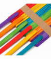 300pcs Coloured Wooden Lolly Sticks For Desserts Kids DIY Art & Crafts