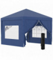 Gazebo Pop Up Party Tent Canopy Marquee Blue Oxford Cloth 2.95m x 2.95m