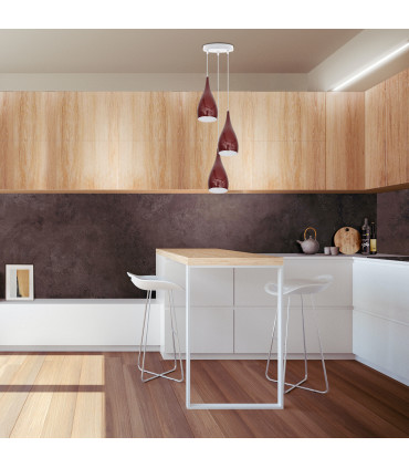 Teardrop Shaped Pendant Light