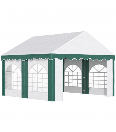 4 x 4m Marquee Gazebo, Party Tent with Double Doors for Wedding and Events