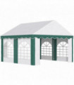 4 x 4m Marquee Gazebo, Party Tent with Double Doors for Wedding and Events