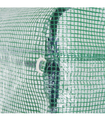 Green Walk-in Tunnel Greenhouse 397L x 302W x 200Hcm Galvanised Steel PE Durable