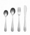 4PC Little Bear Stainless Steel Cutlery Kids Safe Flatware Tableware Set